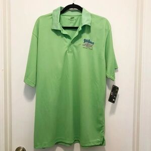 ✨✨5/$10✨✨ Fish Bones Polo Green ULTRACLUB PERFORMANCE Size L Cool & Dry New